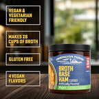 Orrington Farms Vegan Ham Falvored Broth Base, Bring Flavor to Your Favorite Soups & Stews, Gluten Free, Vegetarian Friendly, Easy-to-Use, 6oz Jar
