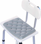 Waterproof Shower Cushion Seat Pad for Bath Bench, Chair, Bathtub, or Walk-in Tub, Non-Slip Foam Bath Seat with Drain Holes, Tailbone Relief Support Padded Bench Cushion for Seniors Inside Shower