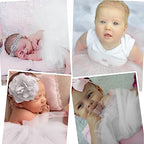 Baby Girls Soft Fluffy Tutu Skirt with Diaper Cover, Tulle Dress Skirt 3 Layers Soft for Newborn,Toddler