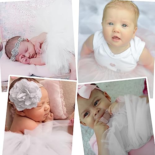 Baby Girls Soft Fluffy Tutu Skirt with Diaper Cover, Tulle Dress Skirt 3 Layers Soft for Newborn,Toddler