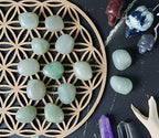 Crocon 800+ Carat, 13 Pcs Green Jade Tumbled Stones and Crystals Bulk Set for Chakra Reiki Healing Balancing Crystals Polished Stone Gemstones and Crystals Tumble for Gift Home Decor Size: 20-25mm