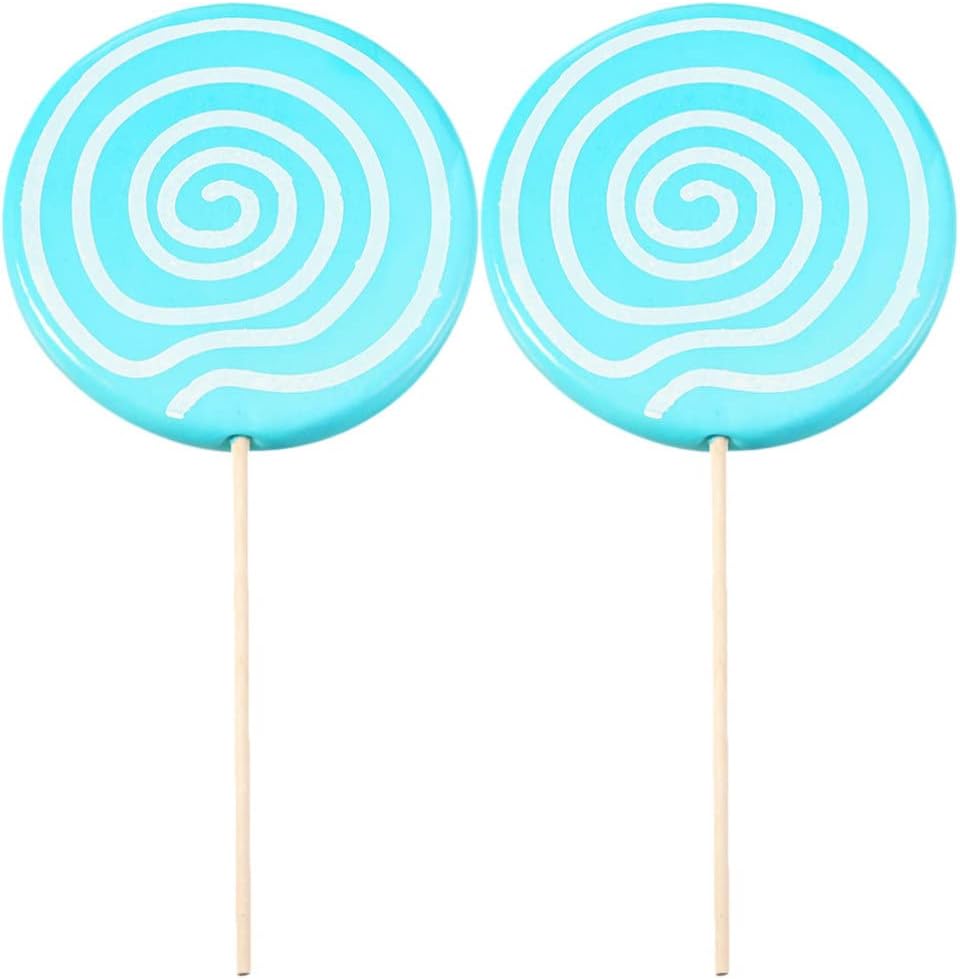 Zerodeko 2pcs Simulation Lollipop Fake Food Adornment Lollipop Photo Prop Prop Creative Photo Large Candy Ornament Party Scene Ornament Party Decor
