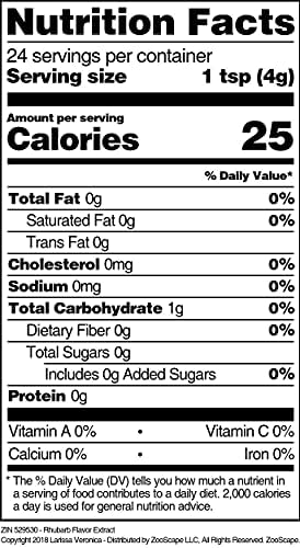 Rhubarb Flavor Extract (4 oz, ZIN: 529530)