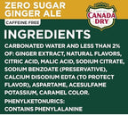 Canada Dry Zero Sugar Ginger Ale Soda, 12 fl oz cans, 12 pack