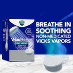 Vicks VapoShower Max Tablets, Non-Medicated Eucalyptus Shower Steamer Tablets, Menthol, Aromatherapy, 4ct