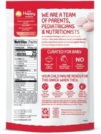 Happy Baby Organics Yogis Freeze-Dried Yogurt & Fruit Snack, Strawberry, 1 Ounce (Pack of 8) packaging may vary
