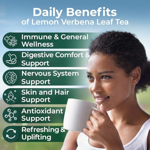 1.8 oz. Lemon Verbena Herbal Tea (Aloysia Citrodora) – 51g Dried Lemon Verbena Herb Tea Cedrón