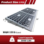 ROBLOCK 2 Inch Rise Detachable Ramps for Wheelchairs for Home Steps Entry, Portable Modular Threshold Wheelchair Ramps for Doorways, Load Capacity 3000 LBS, 2 PCS