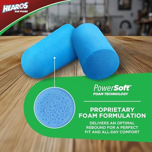 HEAROS Xtreme Protection Series Ear Plugs, Blue, 56 Pair