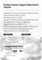YUANSHENG Organic Mini Ripe Puerh Tuocha Grade AA, USDA Certified puerh Mini Tea Cakes, Aged Chinese Fermented tea Cake with Mellow and Smooth Flavor, Chinese puerh tea Cake Individually Wrapped, 5.6 Oz