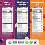 Noka Superfood Fruit Smoothie Pouches Variety Pack, Healthy Snacks with Flax Seed, Plant Protein and Prebiotic Fiber, Vegan and Gluten Free Snacks, Made in USA, Organic Squeeze Pouch, 4.22 oz, 12 Count