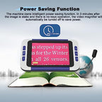 3.5 inch Handheld Video Digital Magnifier for Low Vision, Electronic Reading Aids with 26 Color Modes, 2X‑48X Zoom Digital Video Magnifier USB Rechargeable (US Plug)