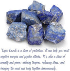 GolbalJew Lapis Lazuli Natural Raw Crystals 2PCS Healing Crystal Stones 1.2-2.0” Reiki Healing Gemstones for Meditation Chakra Balance Home Decor