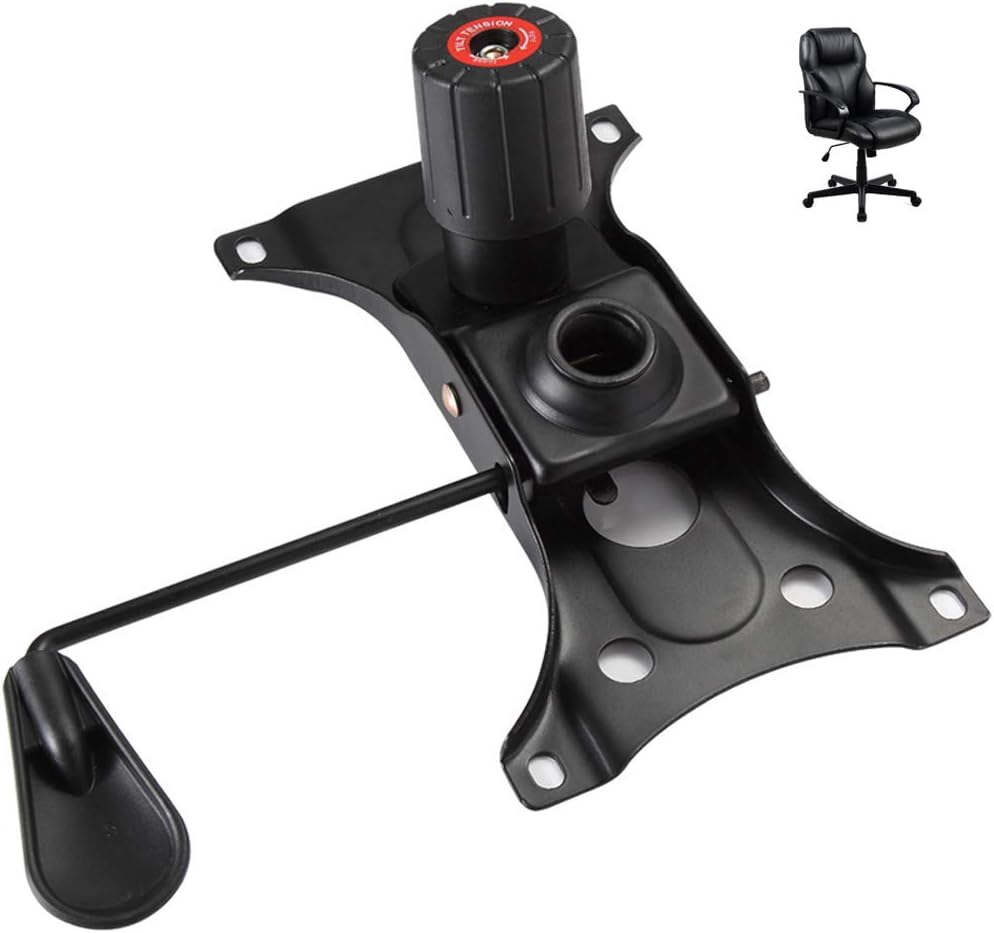 Skelang Tilt Control Mechanism Replacement, Office Chair Tilt Base Control Lift Mechanism, Swivel Base Plate Control Seat Mechanism, Mounting Hole Dimension: 10.2"×6"(L×W)