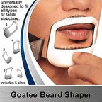 Sonew Beard Shaving Template, Face Hair Styling Templates, Beard Shaping Styling Template, Trimming Beard Shaping Styling Shaper, 2 Set, 5 Different Size