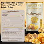 Hunter's Gourmet Truffle Chips | Hand-Cut | No Artificial Colors | Dairy & Lactose Free | Premium Packaging | MSG-Free | White Truffle | Vegan Chips | Pack of 1 | 150g