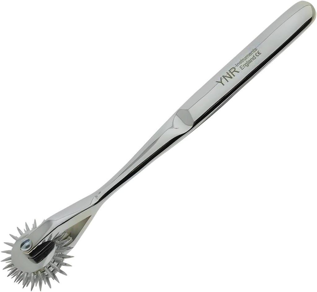 YNR Medical Diagnostic Neurologic Wartenberg Sensory Testing 1 to 10 Row Pinwheel Stimulator Silver (3 Row)