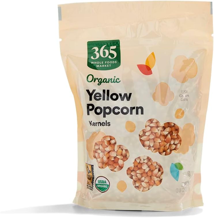 365 by Whole Foods Market, Organic Yellow Popcorn Kernels, 28 Ounce