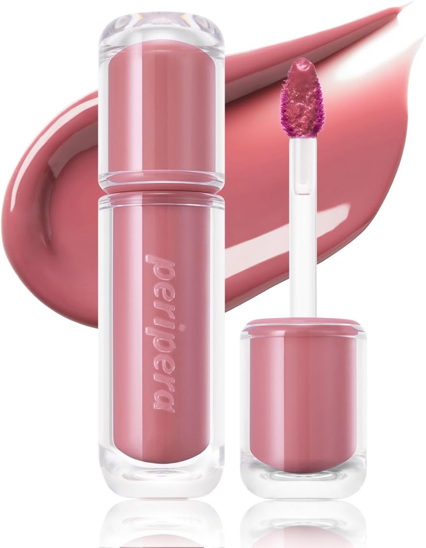 Peripera Mood Glowy Tint, Watery Glow Finish, Buildable Fresh Color, Lightweight, Long-Lasting, Non-Sticky, Korean Lip Tint (14 ROSY WISH)