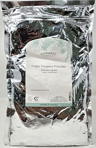 Hops Flowers Powder - Humulus lupulus, 1 lb