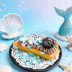 Ocean Sprinkles for Cake Decorating, Shell, Seahorse, Starfish, Fish & Pearl Sugar Mix for Cupcakes Cookies and Ice Cream Toppings