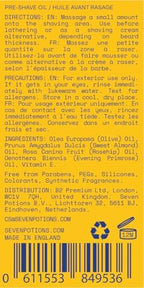 Seven Potions Pre-Shave Oil For Men — Ideal for Sensitive Skin, Helps Prevent Irritation, Lubricates and Protects Face — Natural, Vegan, Cruelty Free (1 Fl Oz)