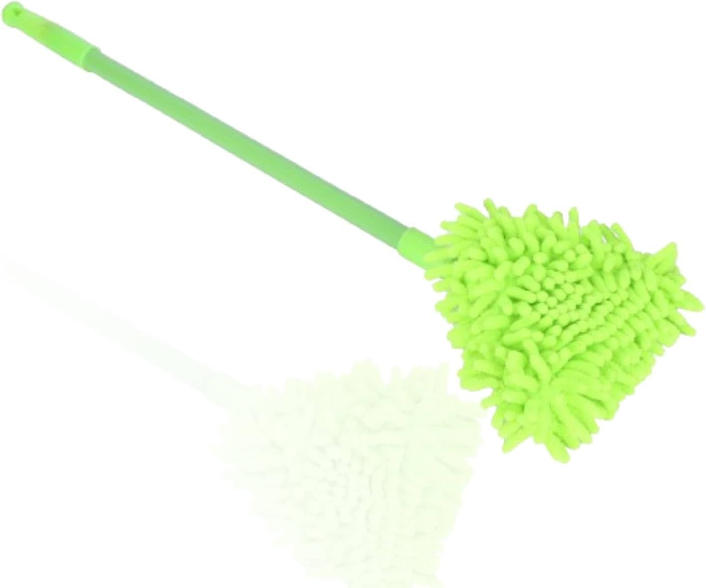 Extendable Mop, 37 Inch Wall Mop with Long Handle, Chenille Microfiber Cleaning Head Wall Mop, 180 Degree Rotatable Triangular Cleaning Mop Home Wall Ceiling Floor Cleaning