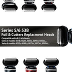 2Pcs 53B Series 5/6 Foil & Cutter Replacement Heads for S5 S6(New Gens) 5018s, 5020s, 5035s, 5050cs 5762 6020s, 6040cs, 6072cc, 6075cc...