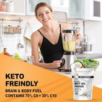 It's Just! MCT Oil Powder With Prebiotic Fiber - Keto, Non-GMO, C8 C10, Coffee Creamer - 24 oz