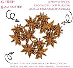 Worldwide Botanicals Organic Star Anise Root – 6 oz – 100% Illicium verum – Whole, Fragrant, Anise & Licorice-like Flavor for Tea, Culinary Recipes, Potpourri, Perfumes, Liquors – 6 ounces