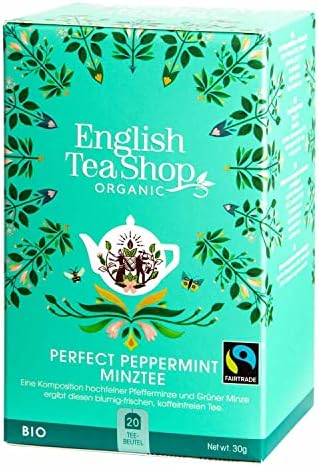 English Tea Shop Peppermint Fairtrade & Organic, 20 Sachet Tea Bags