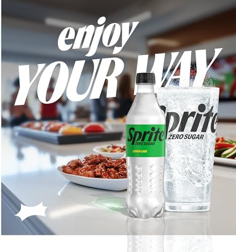 Sprite Zero Sugar Lemon Lime Diet Soda Pop Soft Drinks, 16.9 fl oz, 6 Pack
