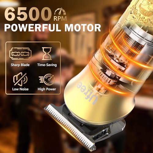 Ufree 8 in 1 Professional Hair Cutting Kit, Hair Clippers for Men, Cordless Clippers and Trimmers Set, Beard Trimmer, Electric Shaver with Rechargeable, Grooming Gifts for Barber & Home Use