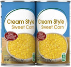 Cream Style Sweet Corn, 14.75 oz Can (2 Pack) – Smooth, Ready-to-Use Cooking Ingredient