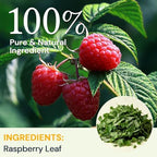 Raspberry Leaf Herbal Tea - 40 Teabags, Naturally Caffeine-Free, Mild & Herbal Taste