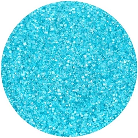 Blue Sanding Sugar Light Blue Sprinkles 11.28 oz, Blue Sugar Sprinkles, Blue Sanding Sugar For Cookie Decorating, Blue Sanding Sugar For Baking, The Hampton Candy Company