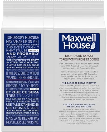 Tassimo Maxwell House Dark Roast - Custom Roasts Collection - 14 T Discs
