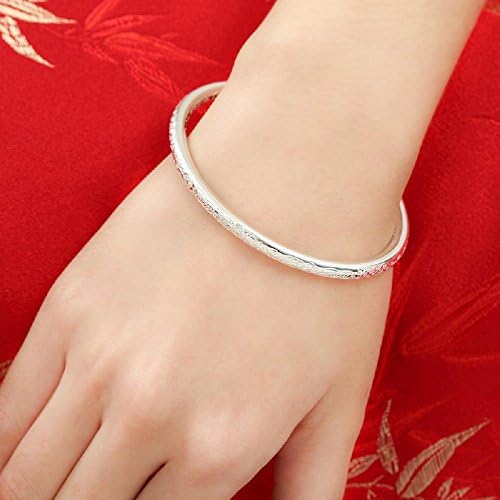 Merdia 999 Solid Sterling Silver Bangle Cuff Bracelets for Women's | Sterling Silver Bracelet | Silver Jewelry | Silver Bracelets for Women | Jewelry for Women | Charm Bracelets for Women