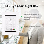 LED Eye Chart Light Box with Astigmatism Vision Marker Standard Logarithmic Vision Eye Vision Chart for Home Optical Shop