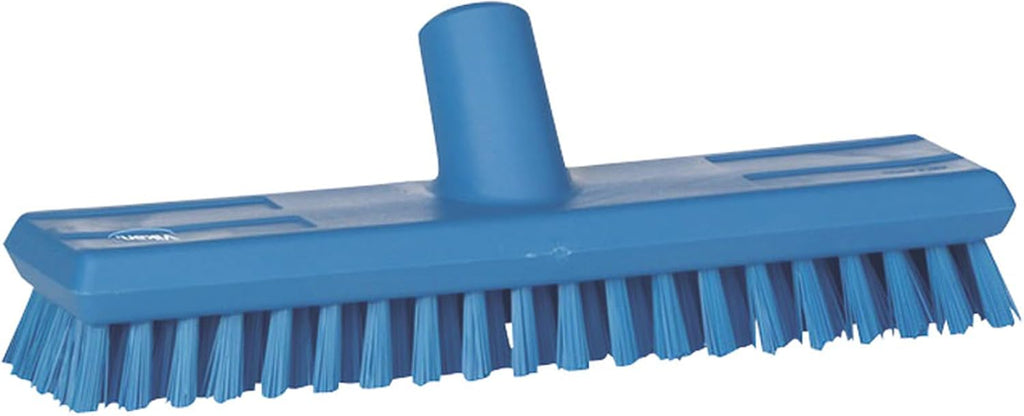 Vikan - 70413 Deck Scrub Brush, 10-3/4"L, Stiff, Blue