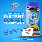 Jamaica Mountain Peak Instant Coffee, Authentic Jamaican Coffee, Rich Bold Flavor (2 Pack, 3.5 oz Jars)