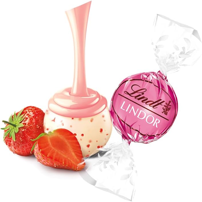 Bulk Chocolate Truffles Strawberries and Cream White Chocolate (Medium)