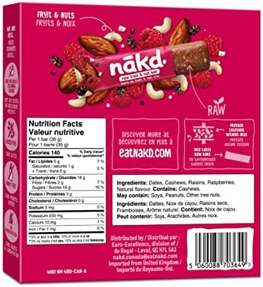 NAKD Berry Delight Bar 4Pk, 35 GR