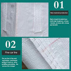 2 PACK FIBC Bulk Bag, One Ton Bag, 35"L X 35"W X 43"H, 2200lbs Swl, Duffle Top Flat Bottom, Woven Polypropylene Bags, Four Loop Fibc Big,flat Bottom With Large Opening Bulk Bags