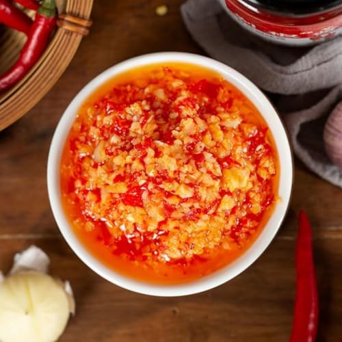 Minced Pepper Garlic Sauce,Spicy Hotpot Barbecue Dipping Sauce, 240g Chinese Specialty with Pickled Vegetable Chili