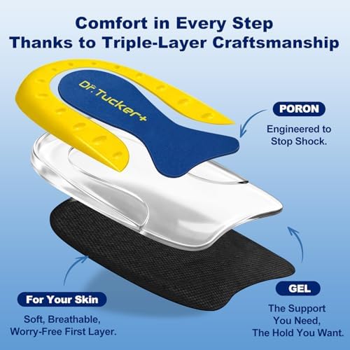 Heel Pads for Shoes, Heel Cushion for Shock Absorption, Heel Cups for Heel Pain Relief, Gel Inserts for Foot Discomfort