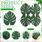 60 Pcs Tropical Palm Leaf Paper Napkins Bulk Hawaiian Luau Disposable Cocktail Aloha Paper Napkins Disposable Green Leaf Dinner Table Decoration for Summer Safari Jungle Picnic Party Supplies
