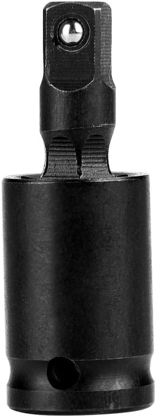 Universal Joint Swivel Socket Adapter 360 Degree Universal Rotation Air Impact Wobble Socket Wobble Socket Wrench (1/4 inch)