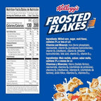 Frosted Flakes Breakfast Cereal, 8 Vitamins and Minerals, Kids Snacks, Large Size, Original, 17.3oz Box (1 Box)