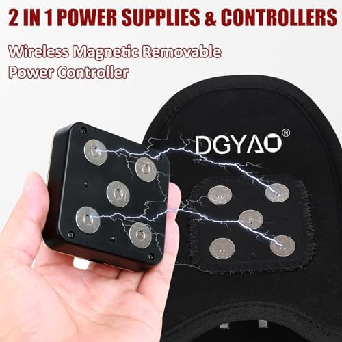 Cordless Red & Infrared Light Therapy for Hand Pain Relief Device with 660nm Red 850nm Infrared Light with 4000mAh Battery Portable Pad for Hands Fingers Wrist Joint Stiffness Treatment Gloves
